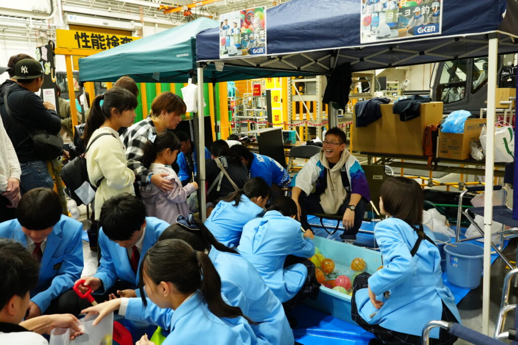 ヨーヨー釣りの様子